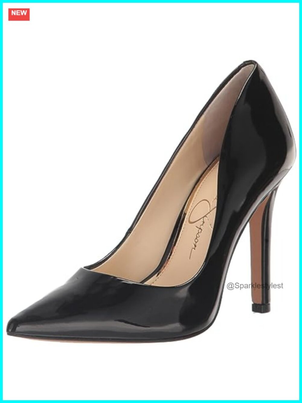 Faux Patent Slip On Classic Pump